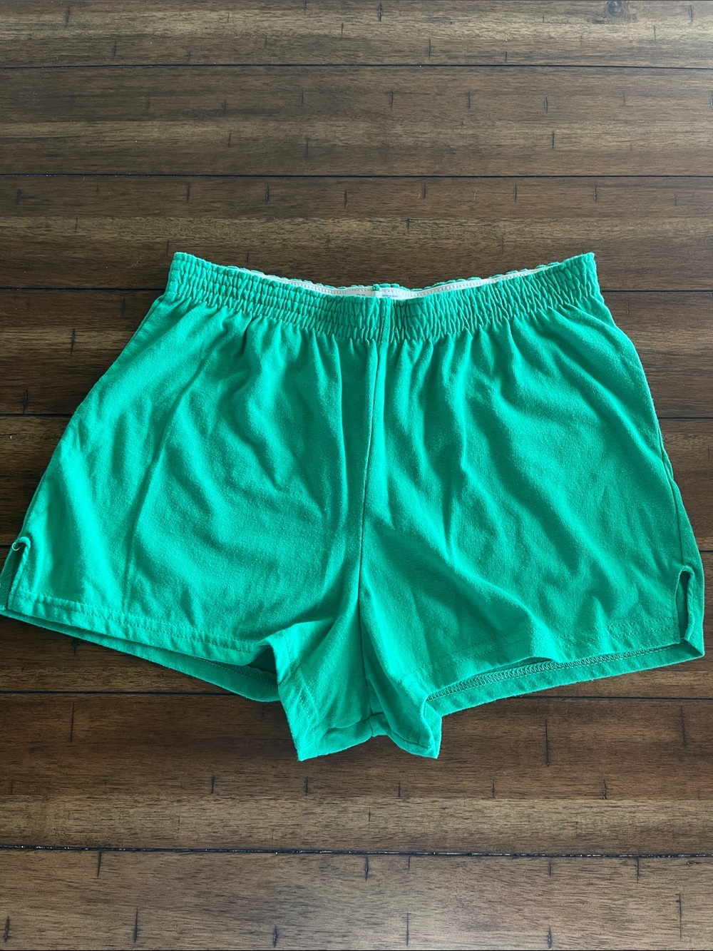 Russell Athletic Green Elastic-Waist Athletic Shorts